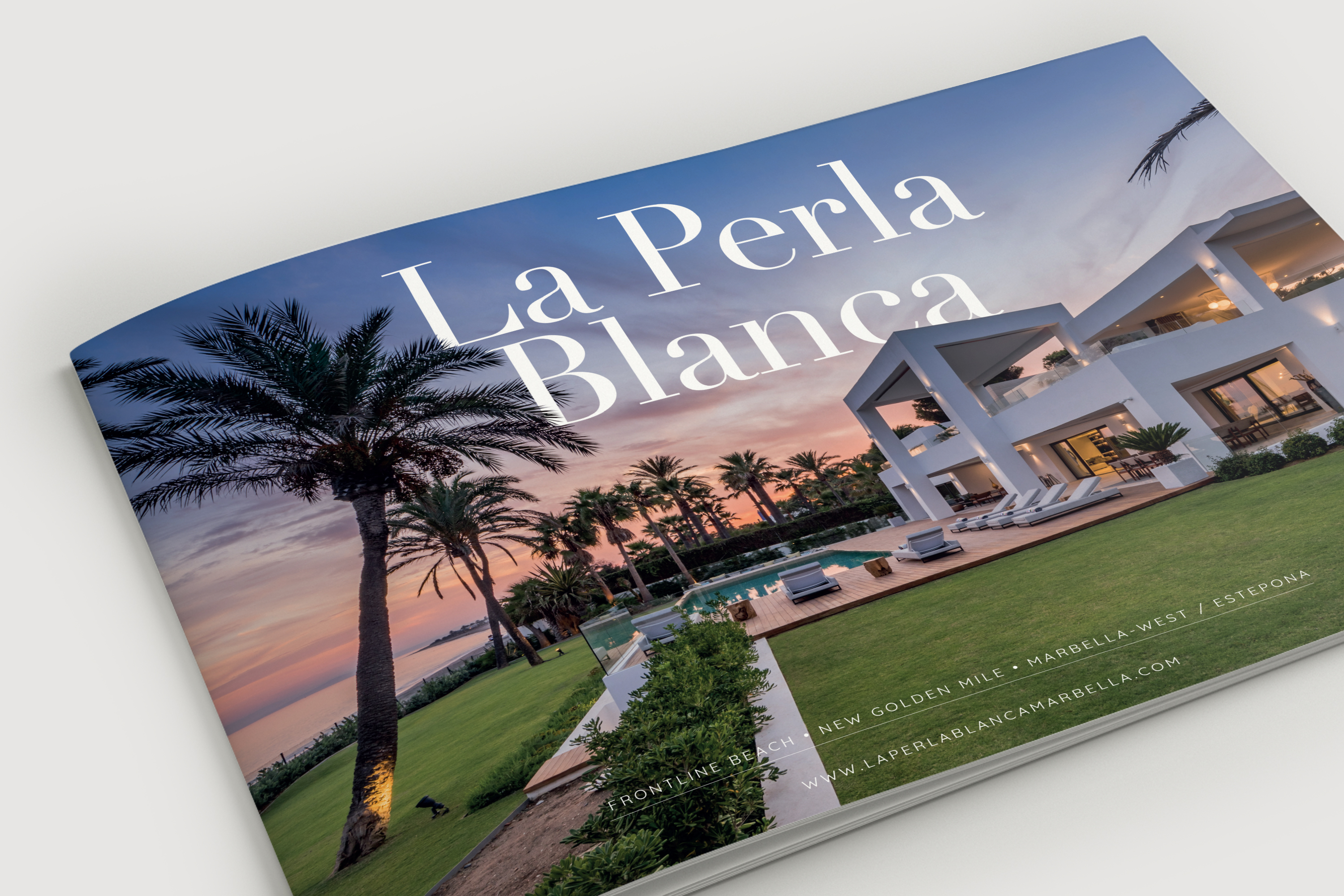 La Perla Blanca Marbella Brochure Design